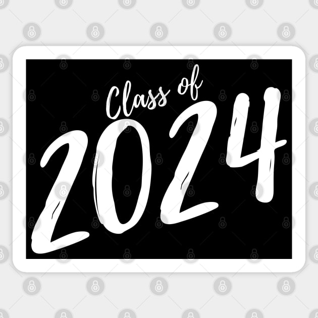 Class Of 2024. Simple Typography 2024 Design for Class Of/ Graduation